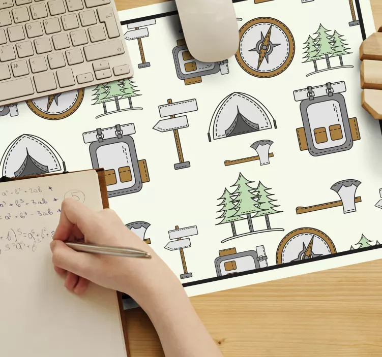 Original musmatta campingutrustning mönster - Tenstickers