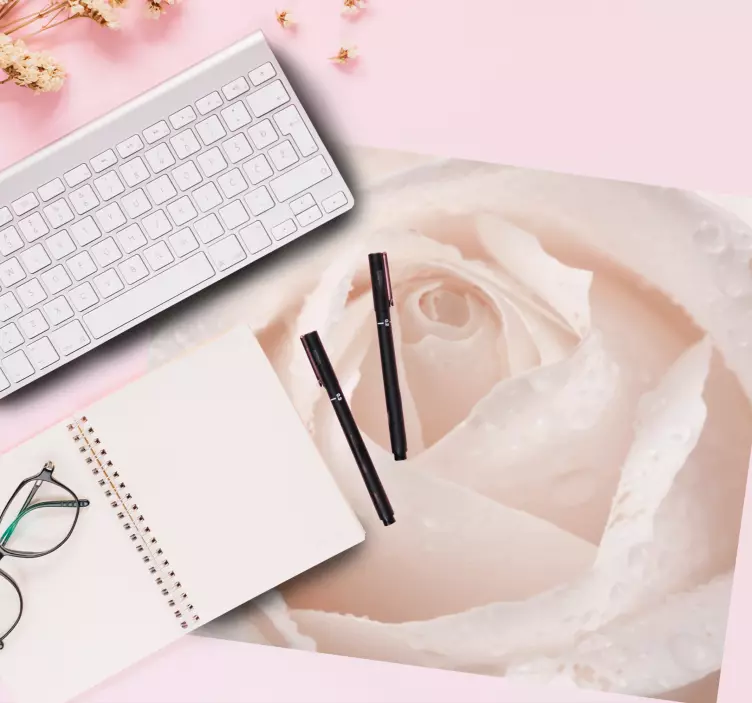 Original musmatta delikat blommönster närbild - Tenstickers