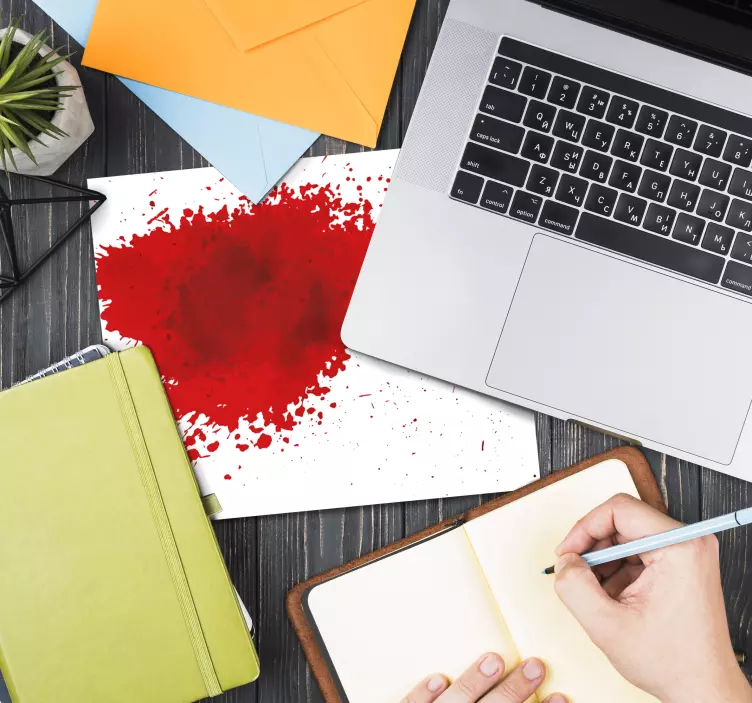 Original musmatta dynamisk röd stänk - Tenstickers