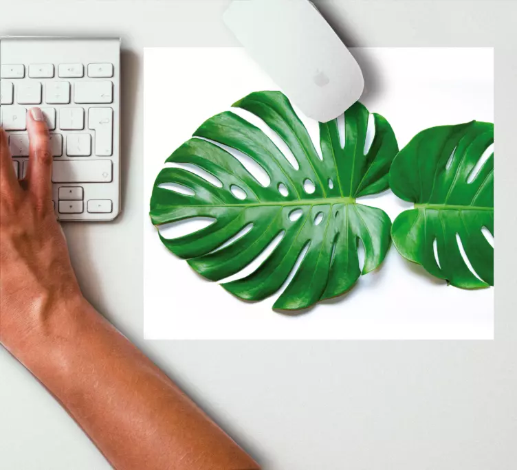 Original musmatta monstera blad elegans - Tenstickers