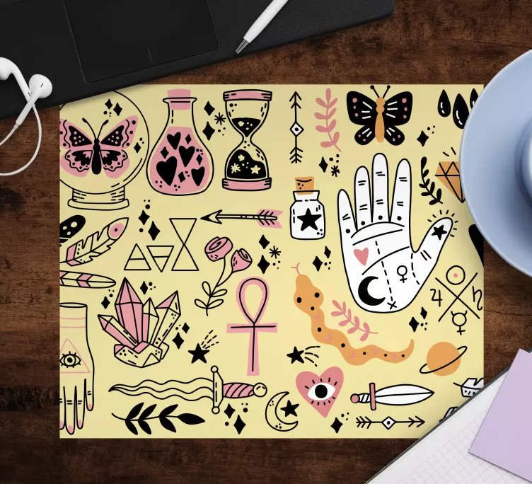 Original musmatta mystiska symboler kollektion - Tenstickers