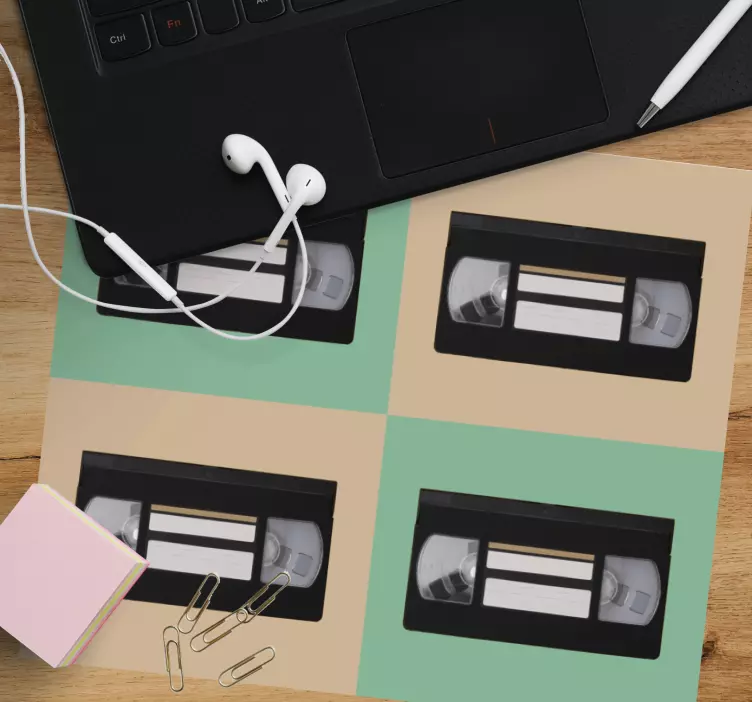 Original musmatta retro videokassetter - Tenstickers