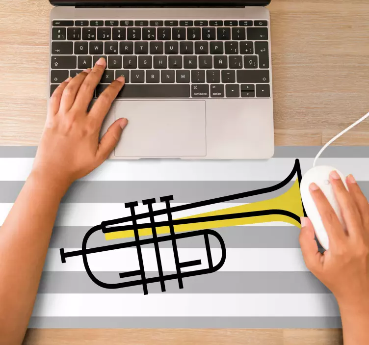 Original musmatta stiligt mässingsinstrument - Tenstickers