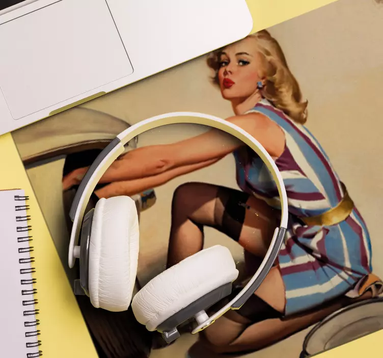 Original musmatta vintage glamour pinup - Tenstickers