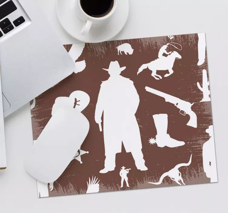 Original musmatta western silhuetter kollektion - Tenstickers