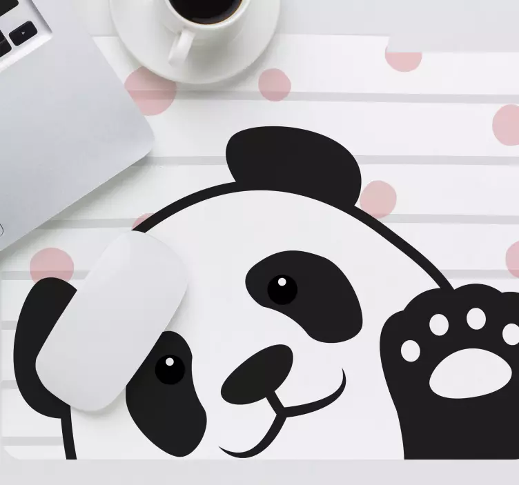 Panda viftande original musmatta - Tenstickers