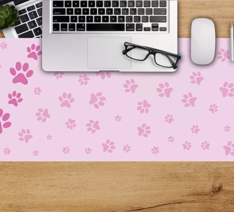 Paw print motif mönster och texturer musmatta - Tenstickers