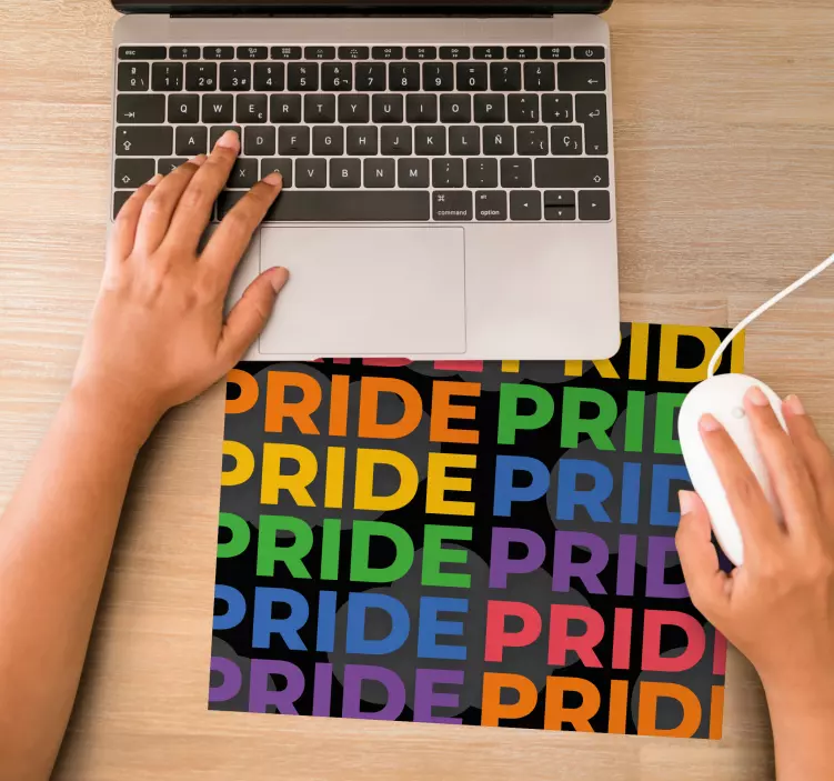 Pridemånadens symbol regnbåge original musmatta - Tenstickers