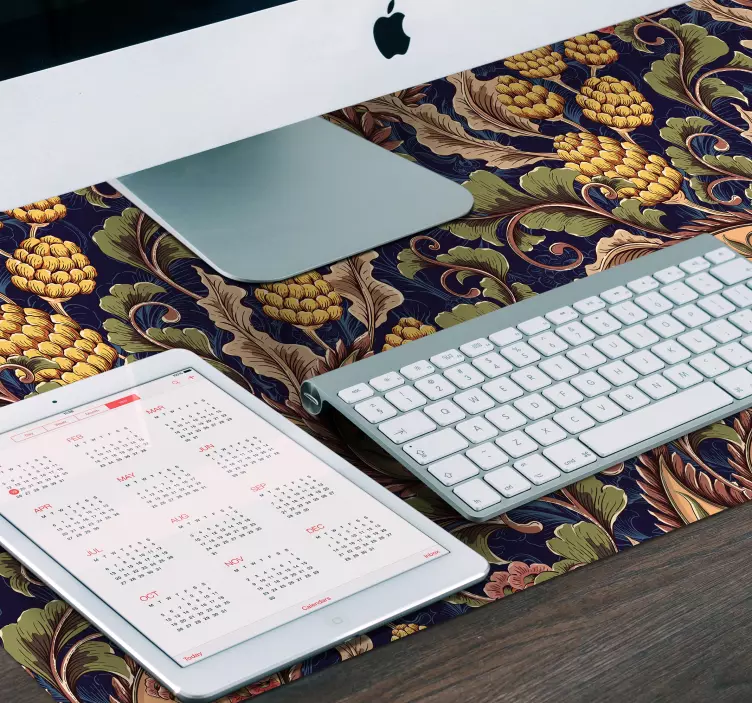 Realistisk paisley illustration trendig musmatta - Tenstickers