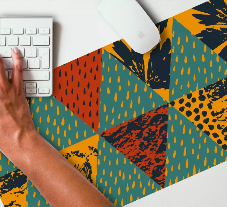 Regn geometrisk konst original musmatta - Tenstickers