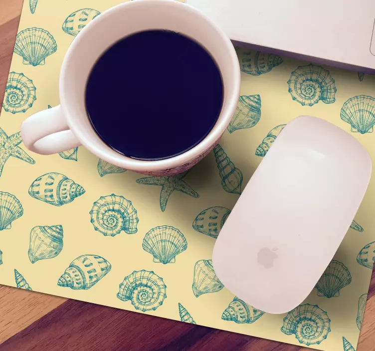 Snäckmotiv bakgrund mönster och texturer musmatta - Tenstickers