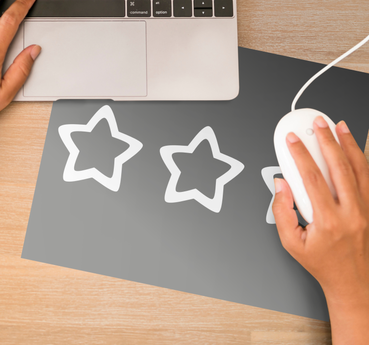 Snygga stjärnor mönster och texturer musmatta - Tenstickers