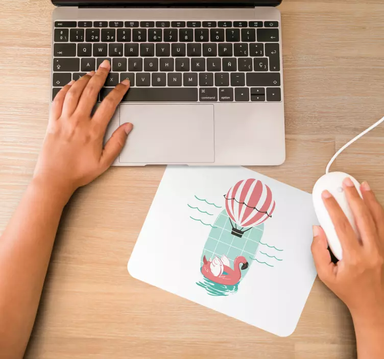 Sommartid rolig flamingo original musmatta - Tenstickers