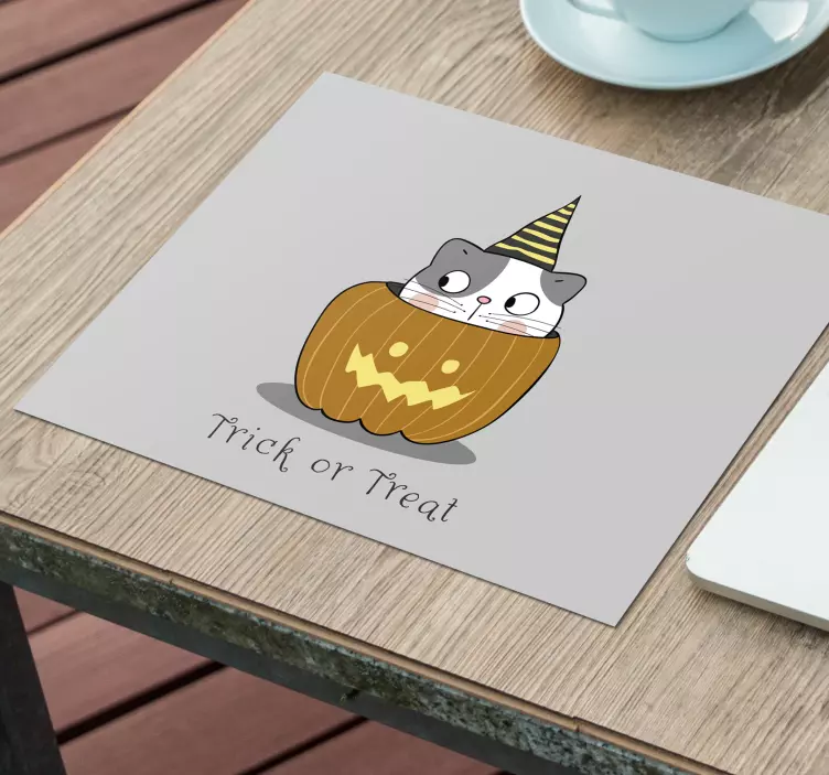 Söt halloween vinylmusmatta - Tenstickers