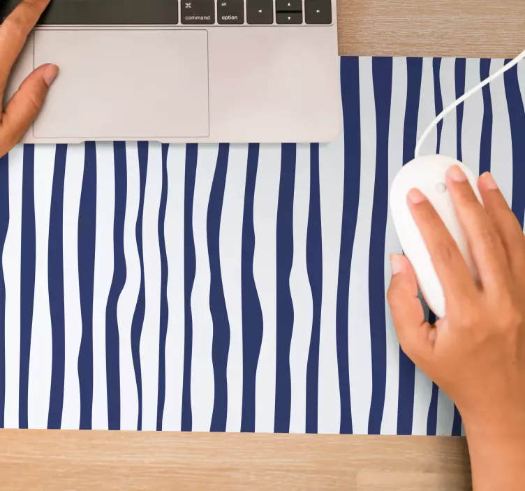 Vågig randmönster mönster och texturer musmatta - Tenstickers