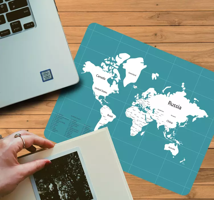 Världskarta musmatta världskarta musmatta - Tenstickers