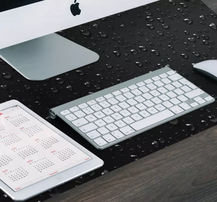 Vattendroppar yta musmatta gaming - Tenstickers