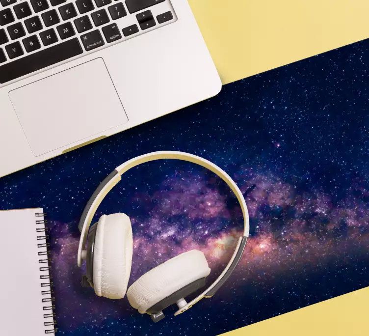 Vintergatan och stjärnhimmel spelmusmatta - Tenstickers