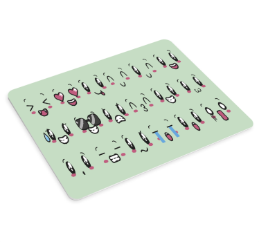 Original musmatta med ansikten och uttryck - Tenstickers