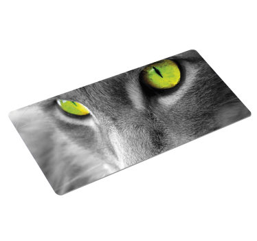 Grön kattöga originalmousepad - Tenstickers