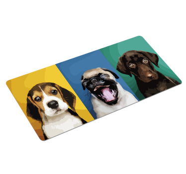 Original musmatta lekfull hundtrio - Tenstickers