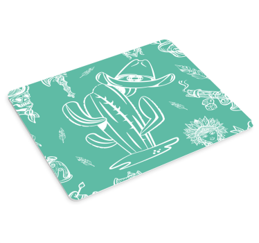 Original musmatta med kaktushattdesign - Tenstickers