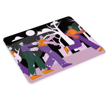 Stilig grupppromenad original musmatta - Tenstickers