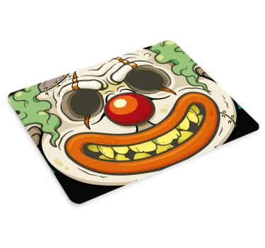 Läskigt clown ansikte original musmatta - Tenstickers