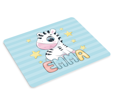Original musmatta söt zebraillustration - Tenstickers