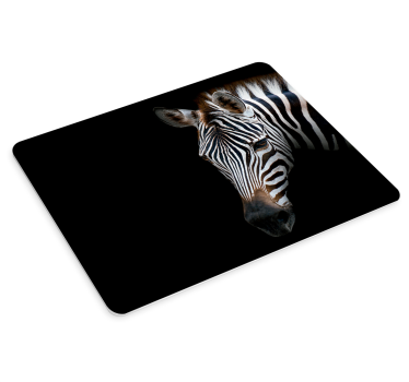 Original musmatta närbild av zebra huvud - Tenstickers