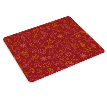 Röda julbilder originalmousepad - Tenstickers