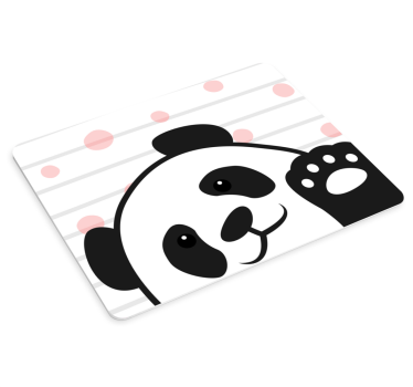 Panda som vinkar originalmousepad - Tenstickers