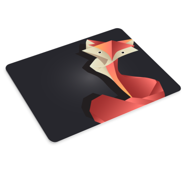 Abstract fox figur original musmatta - Tenstickers