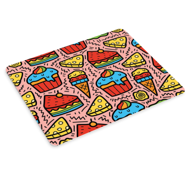 Original musmatta färgglada dessertmönster - Tenstickers