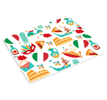 Italienska symboler hjärta originalmusmatta - Tenstickers