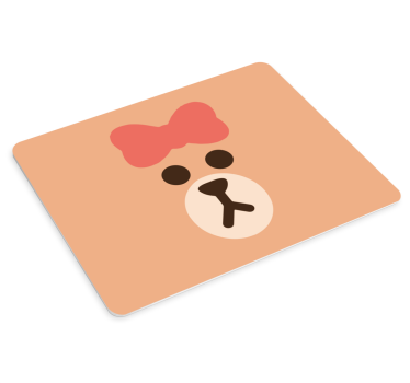 Original musmatta söt björnfans ansikte - Tenstickers