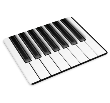Original musmatta piano tangenter konst - Tenstickers