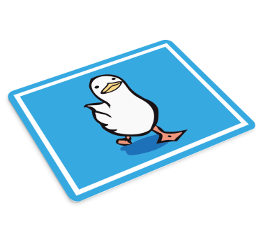 Charming cartoon duck original musmatta - Tenstickers
