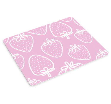 Sömlös rosa jordgubbe original-mousepad - Tenstickers