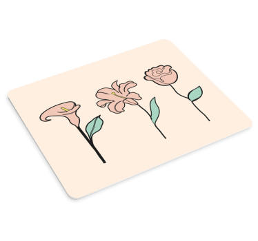 Floral elegance trio original musmatta - Tenstickers