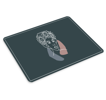 Original musmatta kvinna med solrosor - Tenstickers