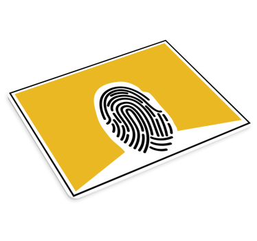 Original musmatta med unik fingeravtrycksform - Tenstickers