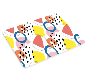Målning konst geometriska mönster original musmatta - Tenstickers