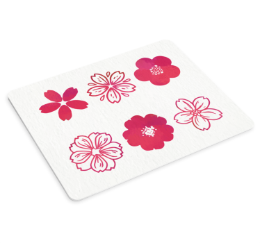 Original musmatta floral blomster motiv - Tenstickers