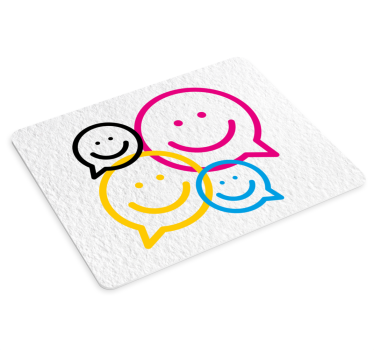 Original musmatta färgglada leende ikoner - Tenstickers