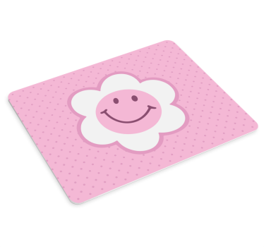 Original musmatta med smileyblommor mönster - Tenstickers