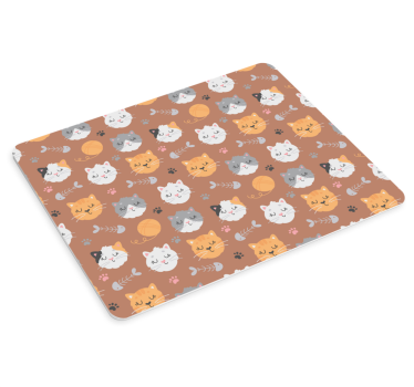 Original musmatta söt kattansiktsdesign - Tenstickers