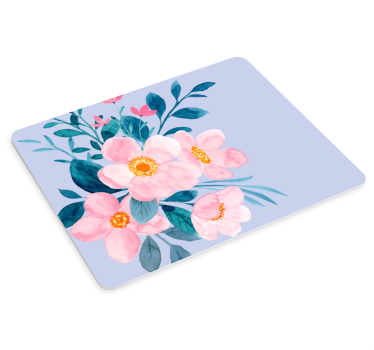 Original musmatta blomsterakvarellarrangemang - Tenstickers