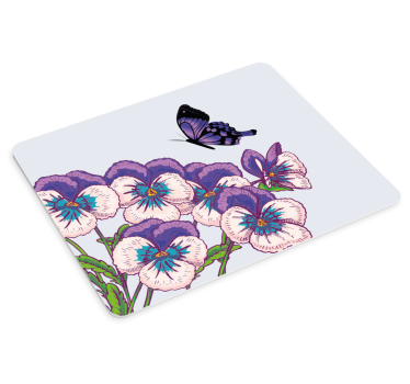 Original musmatta lila blomsterfjäril - Tenstickers