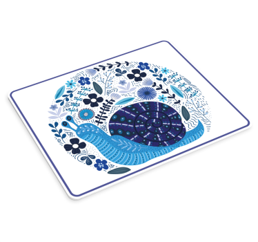 Charming flora snigel original musmatta - Tenstickers